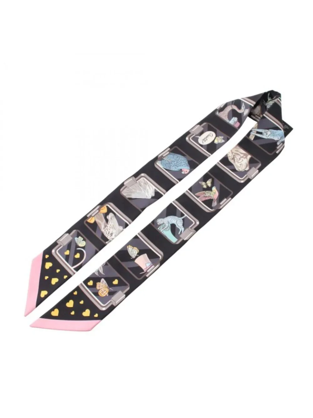Hermes Scarf Twill Story Ribbon Silk